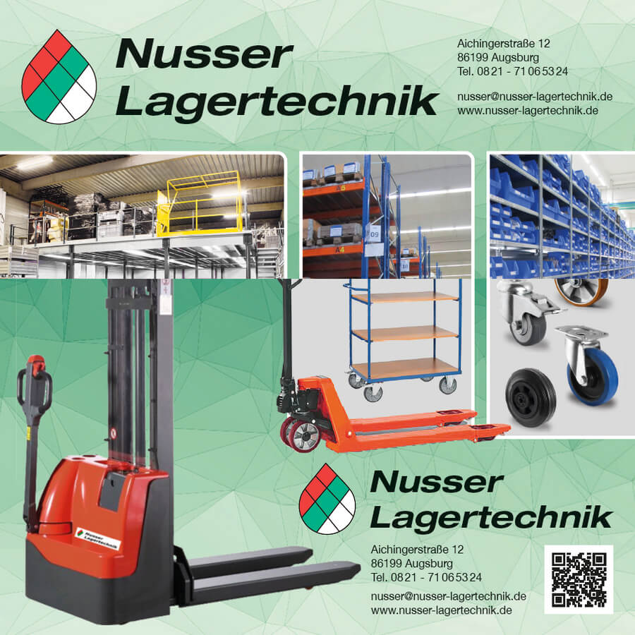 Flyer Nusser Lagertechnik 2020